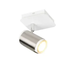 Applique Camera Da Letto-Selezionato da Mazzolaluce Applique da comodino con interruttore spot orientabile bianco nickel