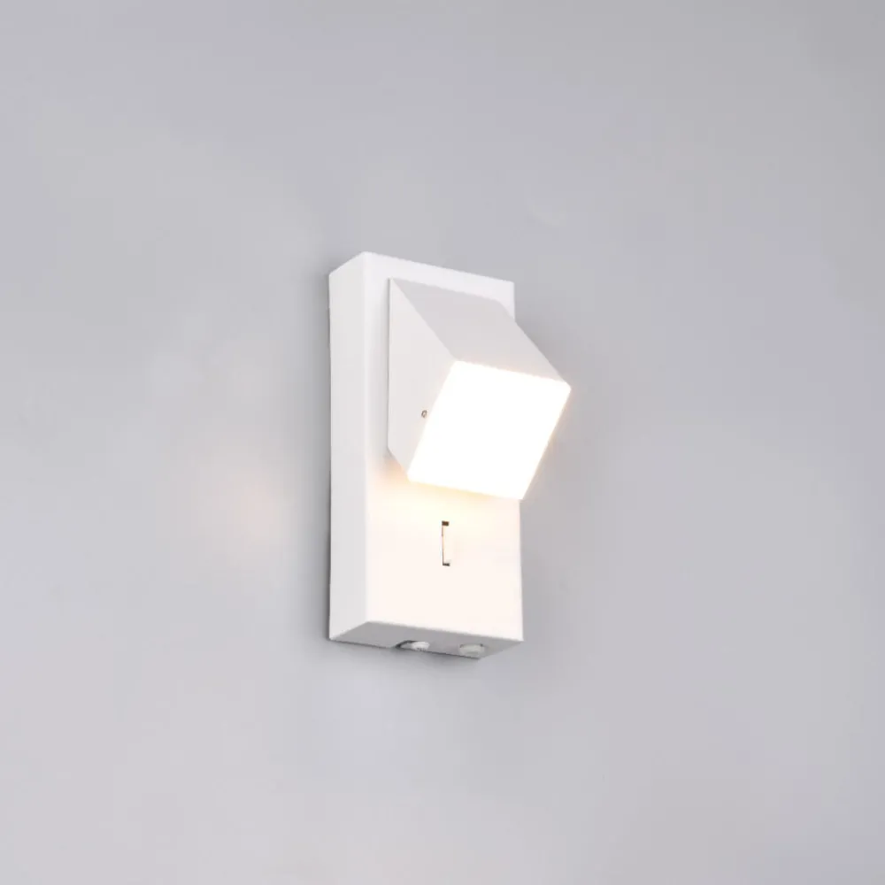 Applique Camera Da Letto-Selezionato da Mazzolaluce Applique da comodino design moderno bianca led 3000k orientabile