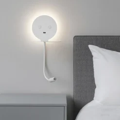 Applique Camera Da Letto-Selezionato da Mazzolaluce Applique da comodino led 3000k orientabile presa usb bianco