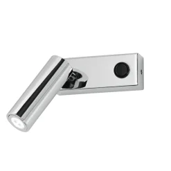 Applique Camera Da Letto-IsyLuce Applique da comodino luce orientabile 3000k cromo