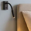 Applique Camera Da Letto-Selezionato da Mazzolaluce Applique da comodino nera per camera da letto led 3w 3000k orientabile