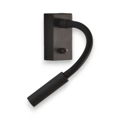 Applique Camera Da Letto-Selezionato da Mazzolaluce Applique da comodino nera per camera da letto led 3w 3000k orientabile