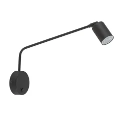 Applique Camera Da Letto-Selezionato da Mazzolaluce Applique da comodino nero braccio orientabile per camera da letto