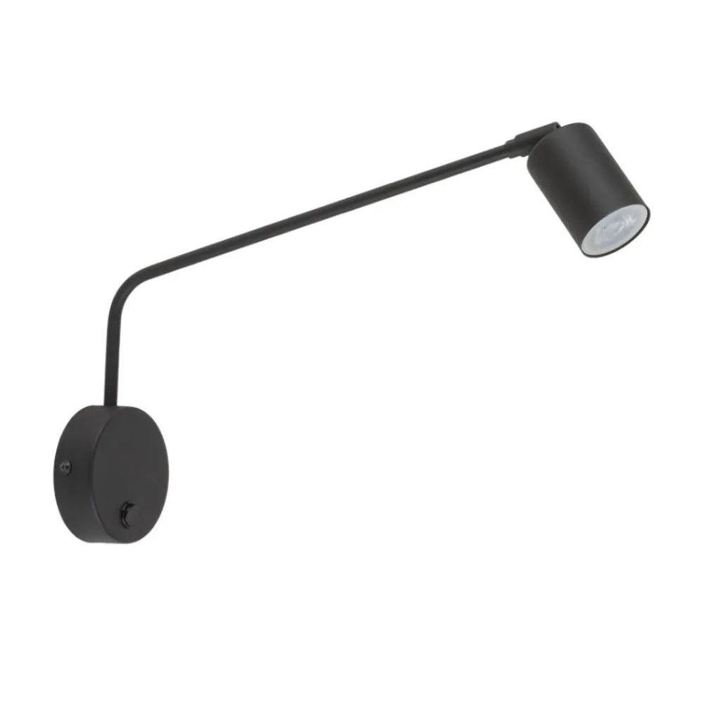 Applique Camera Da Letto-Selezionato da Mazzolaluce Applique da comodino nero braccio orientabile per camera da letto