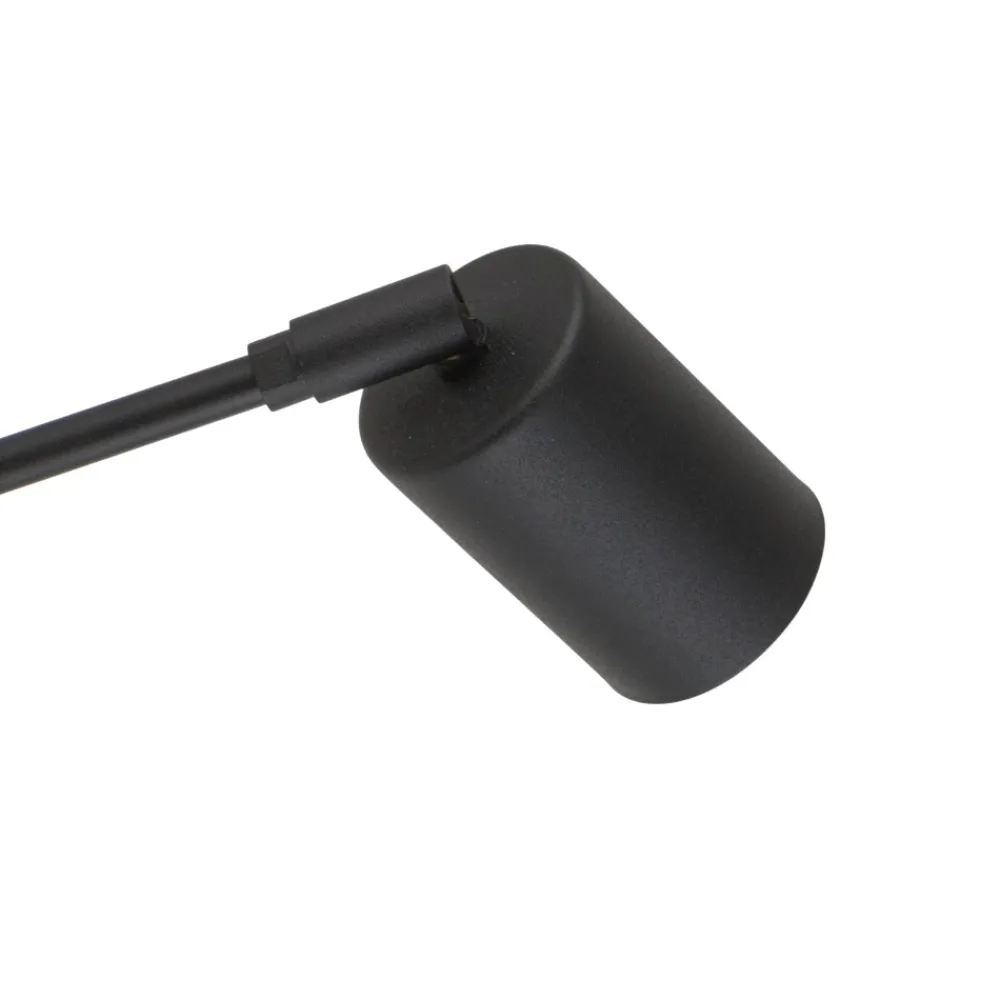 Applique Camera Da Letto-Selezionato da Mazzolaluce Applique da comodino nero braccio orientabile per camera da letto