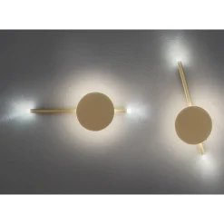 Applique Camera Da Letto-Ondaluce Applique da comodino oro camera da letto led 3000k ap james
