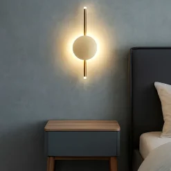 Applique Camera Da Letto-Ondaluce Applique da comodino oro camera da letto led 3000k ap james