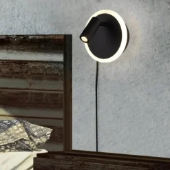 Applique Camera Da Letto-Selezionato da Mazzolaluce Applique da comodino per camera da letto con cavo spina luce orientabile