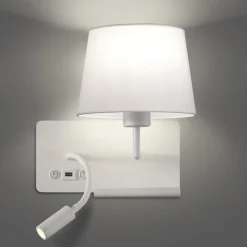 Applique Camera Da Letto-Selezionato da Mazzolaluce Applique da comodino sinistro multifunzione mensola usb luce da lettura