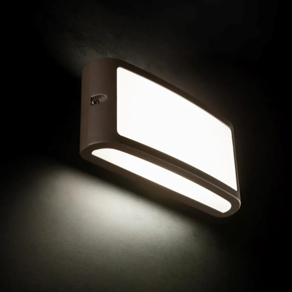 Applique Da Esterno-Selezionato da Mazzolaluce Applique da esterni marrone led 10w 4000k