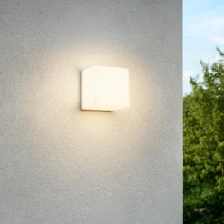 Applique Da Esterno-Selezionato da Mazzolaluce Applique da esterno acrilico bianco quadrata led 3000k 4000k 6000k