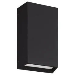 Applique Da Esterno-Selezionato da Mazzolaluce Applique da esterno alluminio nero ip65 led cct doppio fascio luminoso