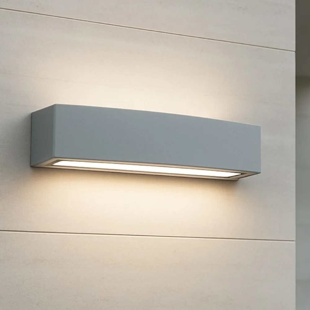 Applique Da Esterno-Ideal Lux Applique da esterno andromeda ap2 grigio