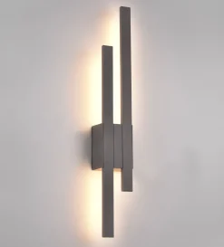 Applique Da Esterno-Selezionato da Mazzolaluce Applique da esterno anti corrosione moderna antracite led 18w 3000k