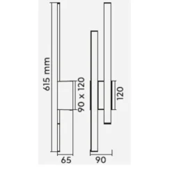 Applique Da Esterno-Selezionato da Mazzolaluce Applique da esterno anti corrosione moderna antracite led 18w 3000k