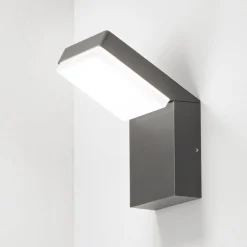 Applique Da Esterno-Ondaluce Applique da esterno antracite led 20w 4000k ninja