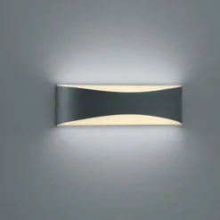Applique Da Esterno-Selezionato da Mazzolaluce Applique da esterno antracite moderna led 9w 3000k ip65