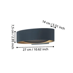 Applique Da Esterno-Selezionato da Mazzolaluce Applique da esterno antracite led 3000k ip54