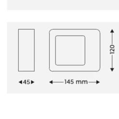 Applique Da Esterno-Selezionato da Mazzolaluce Applique da esterno antracite moderna 4,5w 3000k anti corrosione