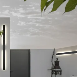 Applique Da Esterno-Selezionato da Mazzolaluce Applique da esterno bacchetta moderna marrone corten led 20w 3000k
