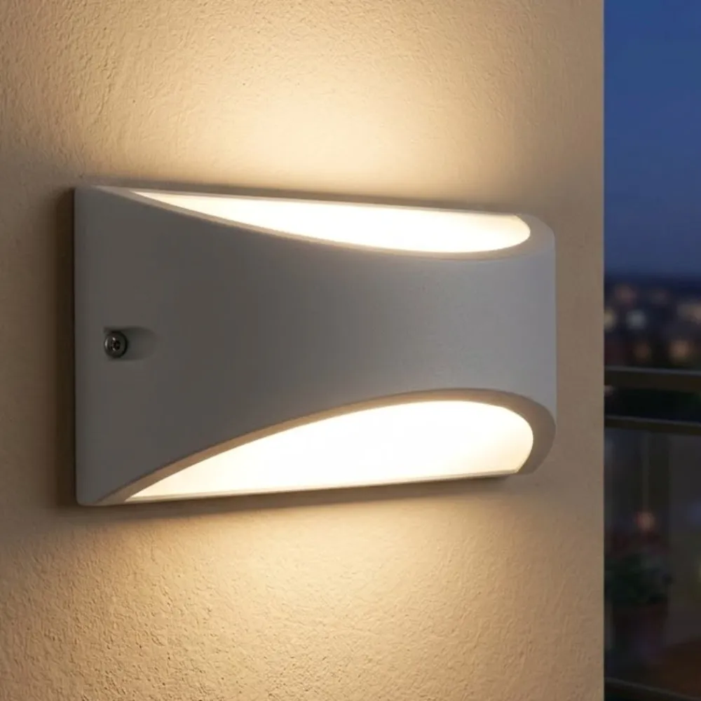 Applique Da Esterno-Selezionato da Mazzolaluce Applique da esterno balcone bianca led 4000k ip65