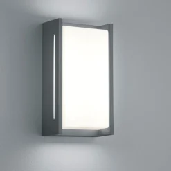 Applique Da Esterno-Selezionato da Mazzolaluce Applique da esterno balcone moderna antracite led 8w 3000k