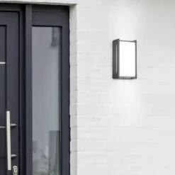 Applique Da Esterno-Selezionato da Mazzolaluce Applique da esterno balcone moderna antracite led 8w 3000k