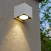 Applique Da Esterno-Selezionato da Mazzolaluce Applique da esterno bianca cubo moderno led 6w 3000k