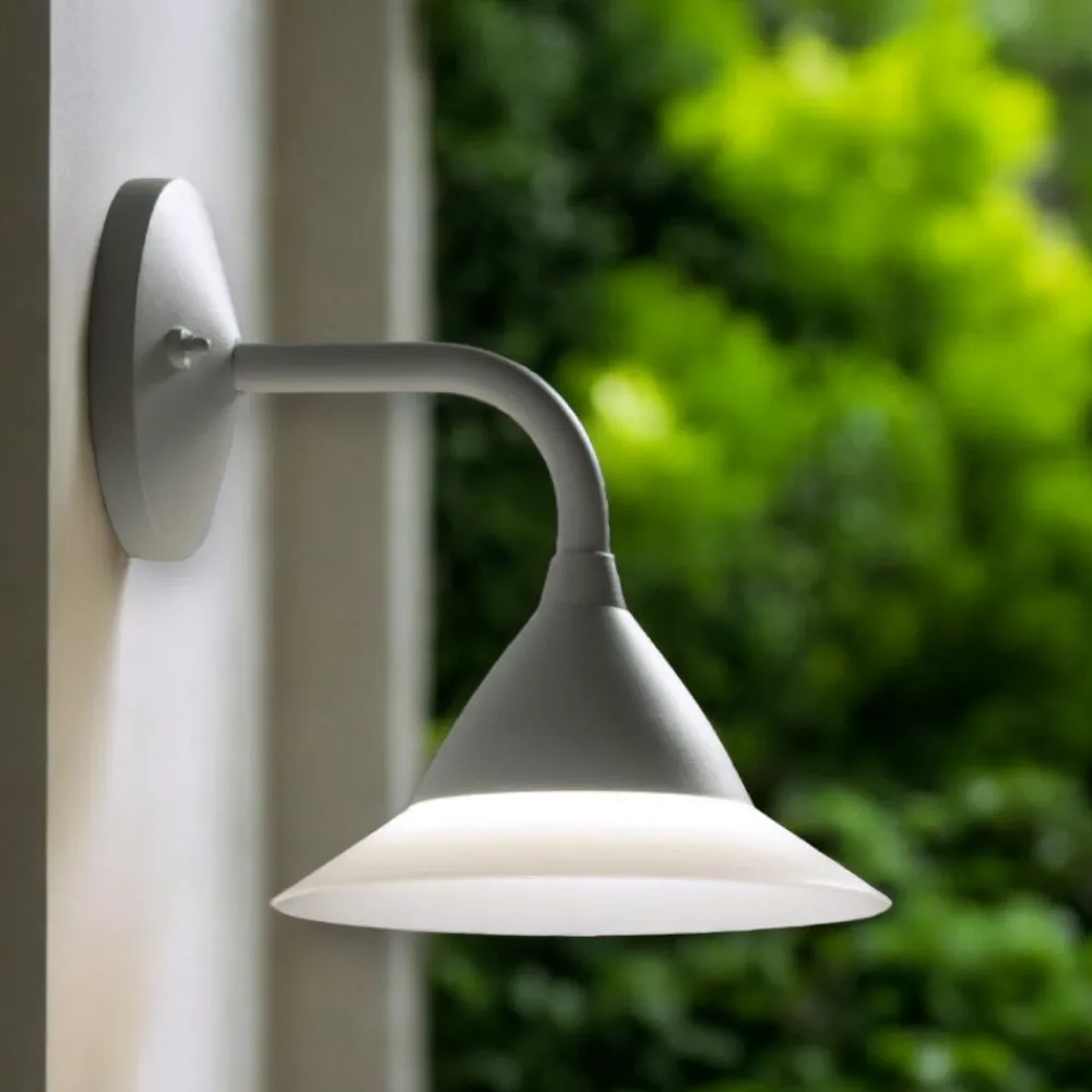 Applique Da Esterno-Selezionato da Mazzolaluce Applique da esterno bianca moderna led 20w 3000k