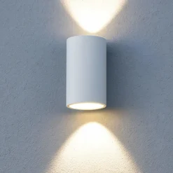 Applique Da Esterno-Selezionato da Mazzolaluce Applique da esterno bianca moderna biemissione led 12w 3000k