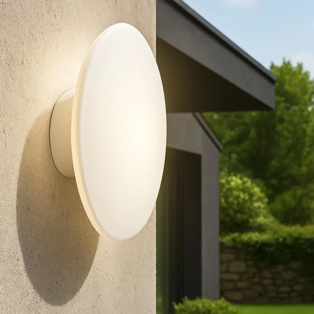 Applique Da Esterno-Selezionato da Mazzolaluce Applique da esterno bianca moderna led 18w 4000k