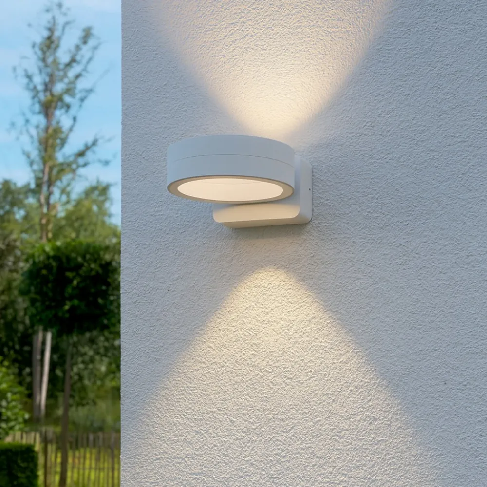 Applique Da Esterno-Selezionato da Mazzolaluce Applique da esterno bianca moderne biemissione led 16w 3000k