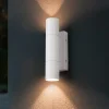 Applique Da Esterno-Selezionato da Mazzolaluce Applique da esterno bianco anti corrosione 2 luci ip65