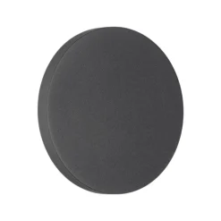 Applique Da Esterno-Selezionato da Mazzolaluce Applique da esterno cerchio disco nero led 12w 3000k