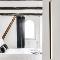 Applique Da Esterno-Selezionato da Mazzolaluce Applique da esterno 60cm led 20w 3000k rettangolare nero