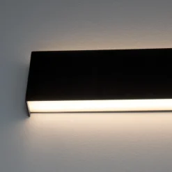 Applique Da Esterno-Selezionato da Mazzolaluce Applique da esterno 60cm led 20w 3000k rettangolare nero