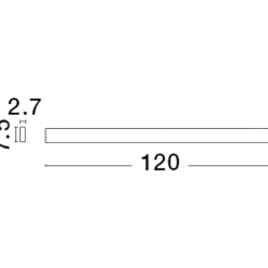 Applique Da Esterno-Selezionato da Mazzolaluce Applique da esterno 120cm led 44w 3000k rettangolare nero