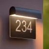 Applique Da Esterno-Selezionato da Mazzolaluce Applique da esterno con numero civico nero led 8w 3000k