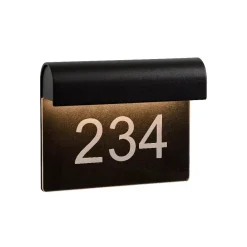 Applique Da Esterno-Selezionato da Mazzolaluce Applique da esterno con numero civico nero led 8w 3000k