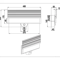 Applique Da Esterno-Selezionato da Mazzolaluce Applique da esterno con sensore movimento antracite led 10w 3000k