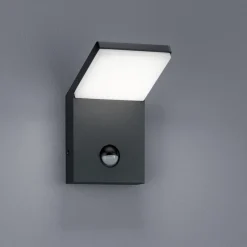 Applique Da Esterno-Selezionato da Mazzolaluce Applique da esterno con sensore movimento led 8w 3000k antracite anti corrosione
