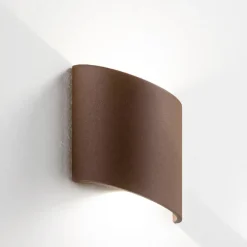 Applique Da Esterno-Ondaluce Applique da esterno corten led biemissione 3000k nevio