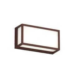 Plafoniere Da Esterno-Top Light Applique da esterno corten rettangolare osaka
