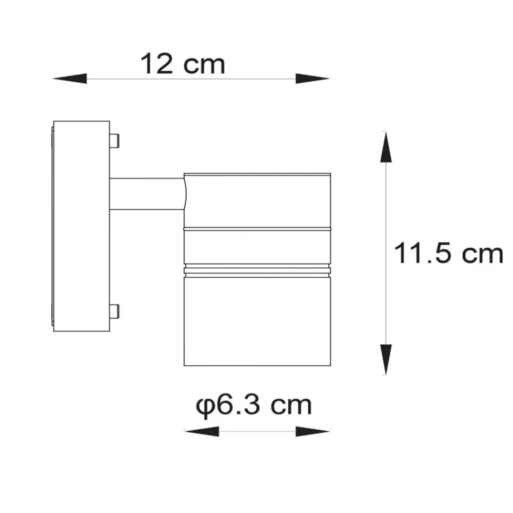 Applique Da Esterno-Selezionato da Mazzolaluce Applique da esterno cromo satinato luce verso il basso