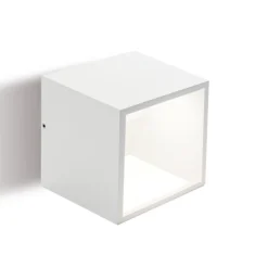 Applique Da Esterno-Selezionato da Mazzolaluce Applique da esterno cubo bianco moderno led 9w 3000k