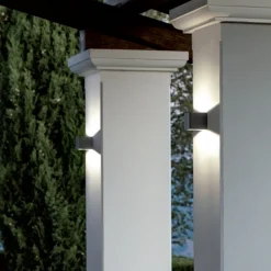 Applique Da Esterno-Selezionato da Mazzolaluce Applique da esterno cubo grafite biemissione led 13w 4000k ip65
