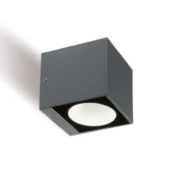 Applique Da Esterno-Selezionato da Mazzolaluce Applique da esterno cubo grafite led 12w 3000k ip54