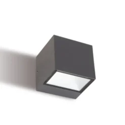 Applique Da Esterno-Selezionato da Mazzolaluce Applique da esterno cubo grafite biemissione luce led 12w 4000k ip65