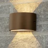 Applique Da Esterno-Selezionato da Mazzolaluce Applique da esterno curva corten marrone