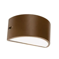 Applique Da Esterno-Selezionato da Mazzolaluce Applique da esterno curva corten marrone